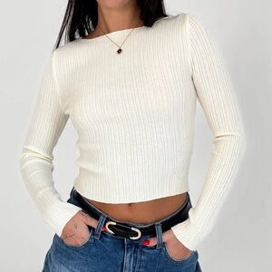 Grey Bandit Act Natural Cream Long Sleeve Size S